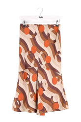 Jupe Carolina Herrera Marine en Soie, taille M - Seconde Main