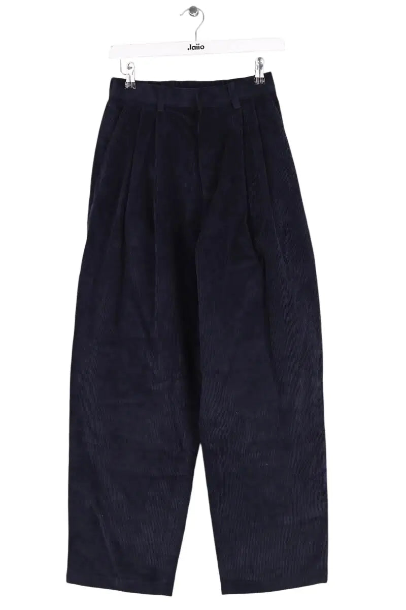Pantalon droit The Frankie Shop Marine en Coton, taille S - Seconde Main