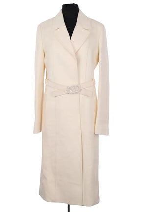 Manteau Valentino Valentino Light Beige Virgin Wool & Cashmere Coat Beige en Laine, taille S - Seconde Main