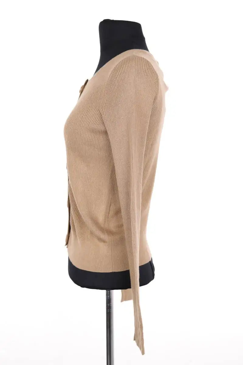 Cardigan Kujten Camel en Soie