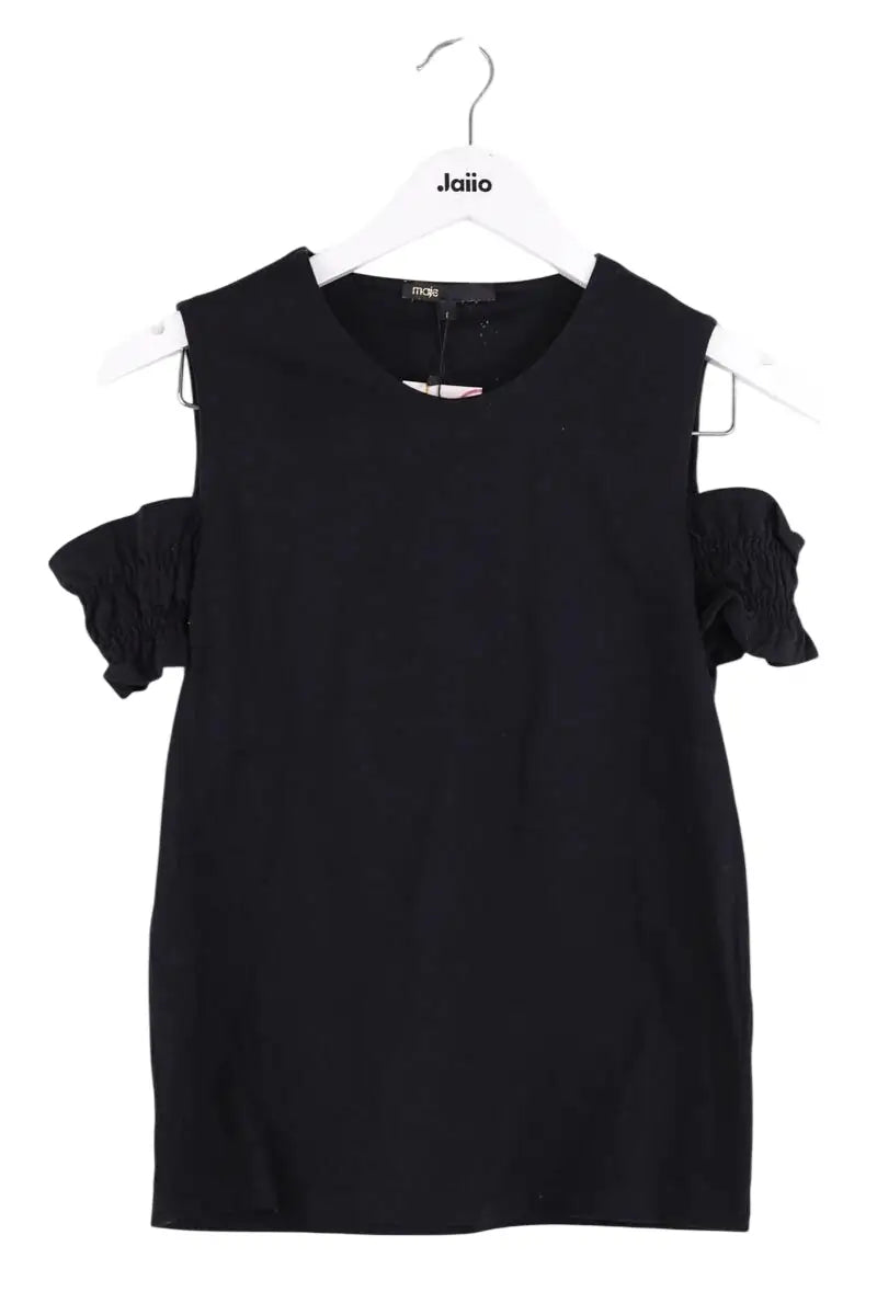 Top Maje Noir en Coton, taille S - Seconde Main
