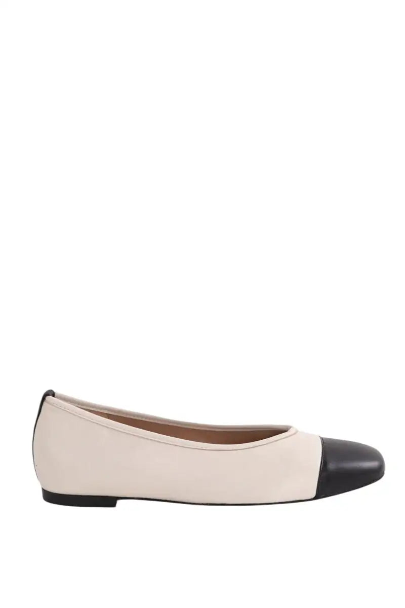 Ballerines LK Bennett Hanna Ecru en Cuir, taille 38 - Seconde Main