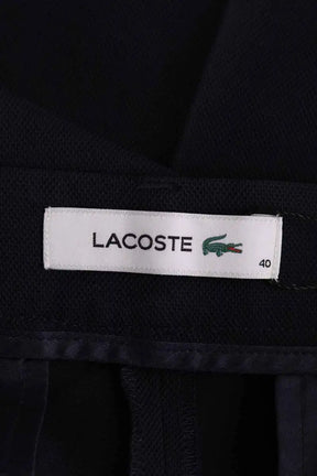Pantalon droit Lacoste Marine en Synthétique