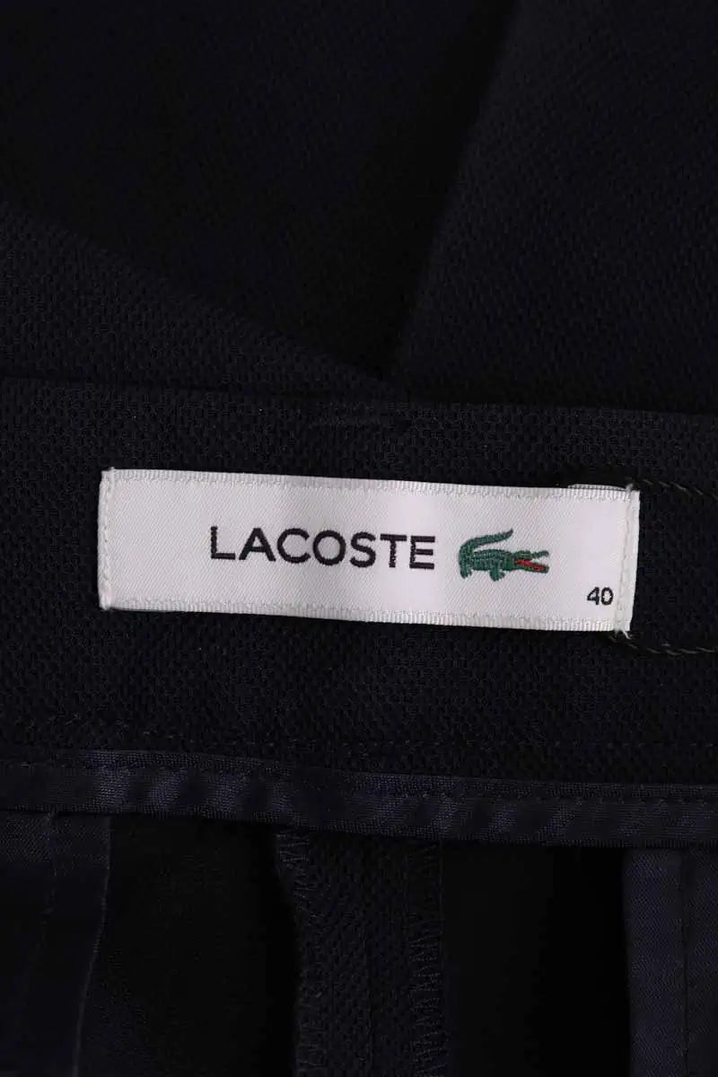 Pantalon droit Lacoste Marine en Synthétique