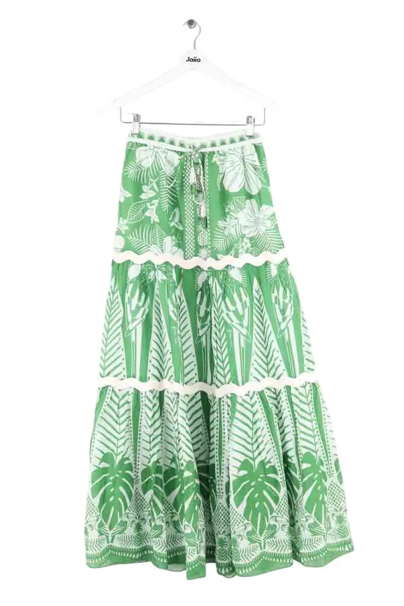 Jupe Farm Rio Vert en Coton, taille XS - Seconde Main