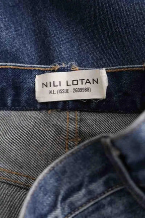 Jean droit Nili Lotan Bleu en Coton