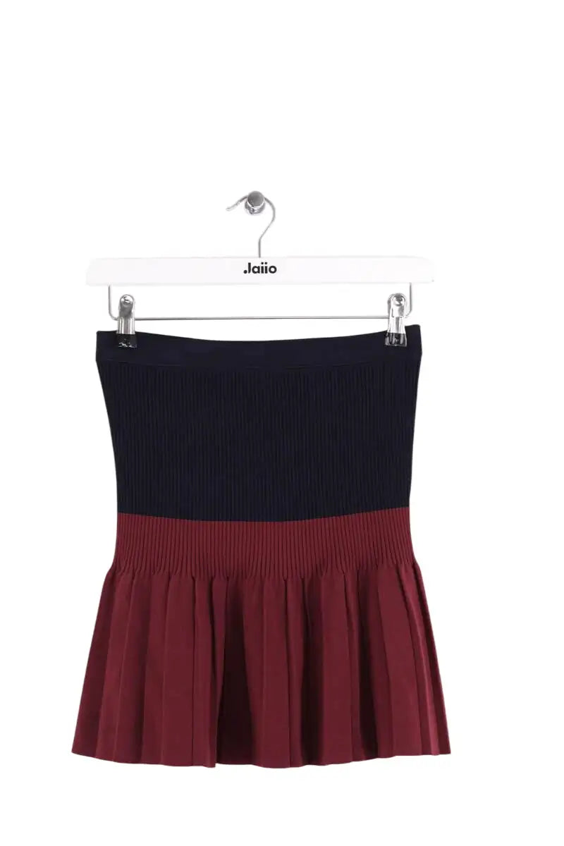 Mini jupe Sandro Marine en Synthétique, taille S - Seconde Main