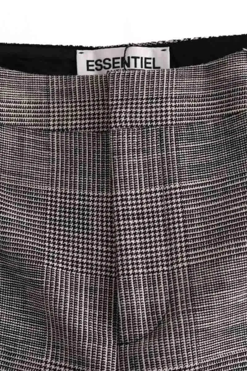 Pantalon droit Essentiel Antwerp Gris en Coton