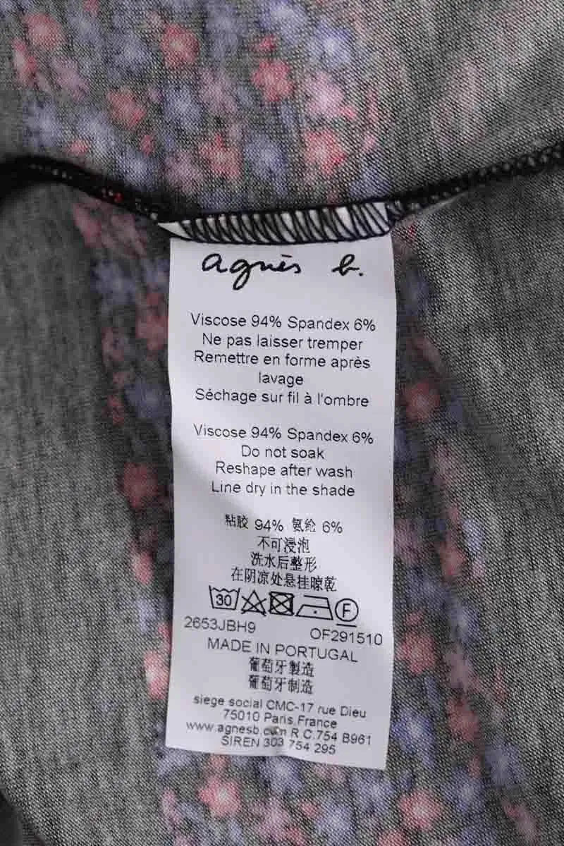 T-shirt Agnès B. Noir en Viscose