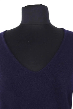 Robe Eric Bompard Marine en Cachemire