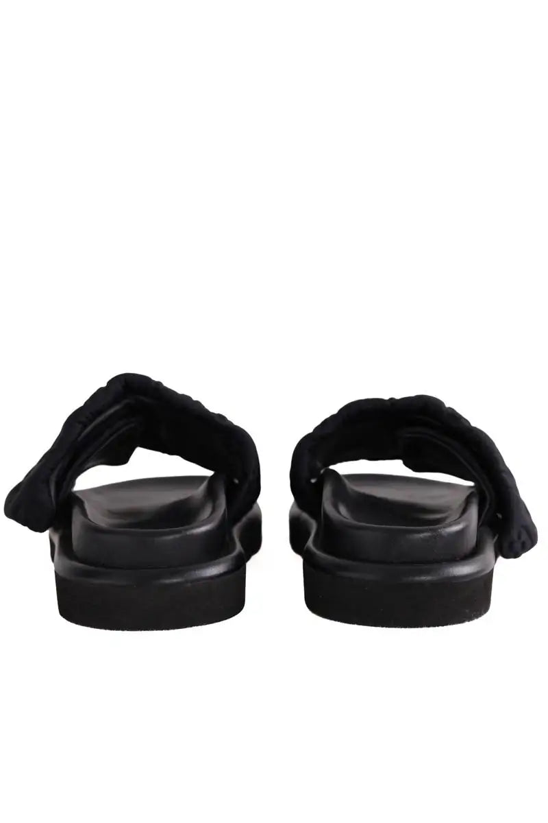 Mules Louis Vuitton Pool Pillow Noir en Tissu