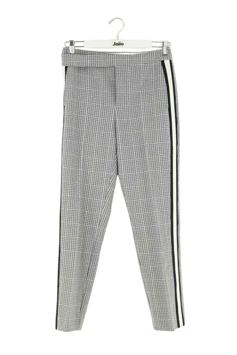 Pantalon droit Tommy Hilfiger Gris en Synthétique, taille XS - Seconde Main