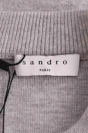 Pull Sandro Gris en Laine
