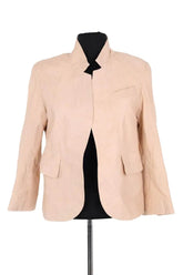 Veste Zadig & Voltaire Beige en Cuir, taille XS - Seconde Main