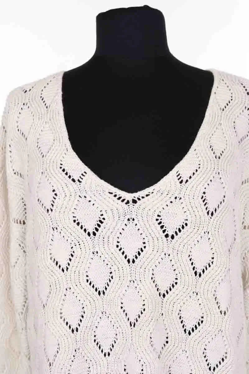 Pull Bonpoint Blanc en Laine