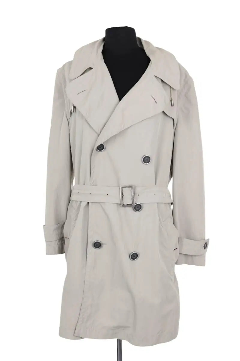 Trench-coat Burberry Beige en Synthétique, taille M - Seconde Main