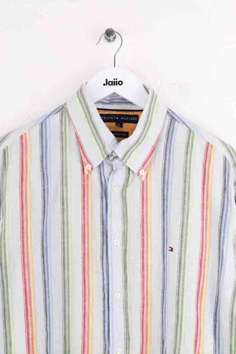 Chemise Tommy Hilfiger Bleu en Lin