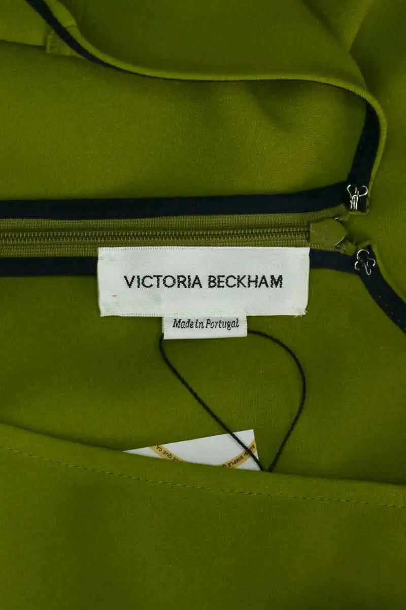 Robe Victoria Beckham Vert en Synthétique