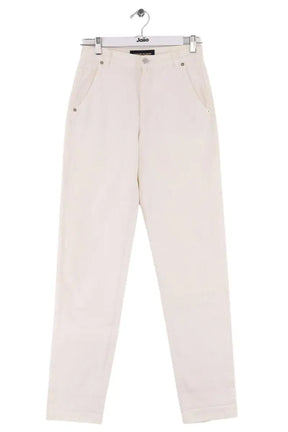 Jean droit Vanessa Bruno Ecru en Coton, taille XS - Seconde Main