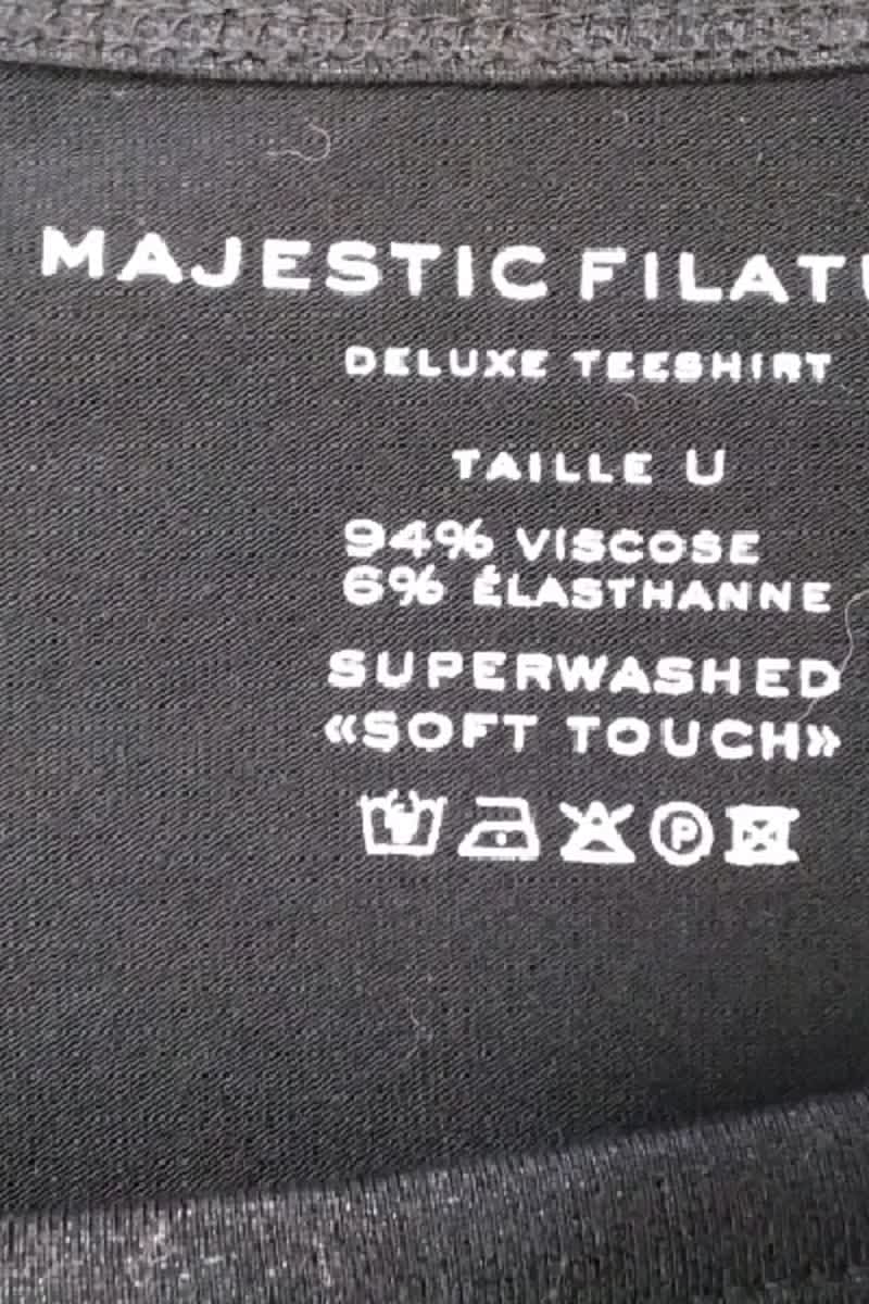Top sans manche Majestic Filatures  Noir