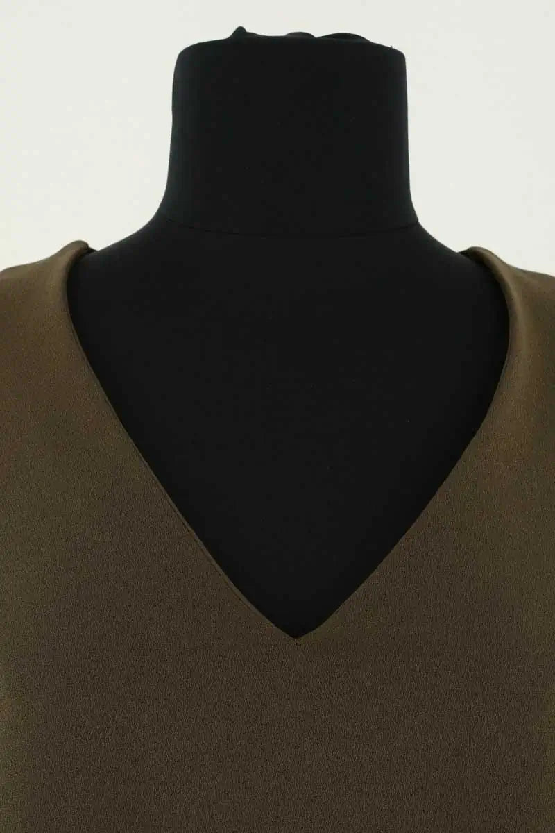 Blouse Claudie Pierlot Kaki en Synthétique