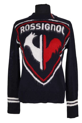 Pull Rossignol Marine en Synthétique, taille S - Seconde Main