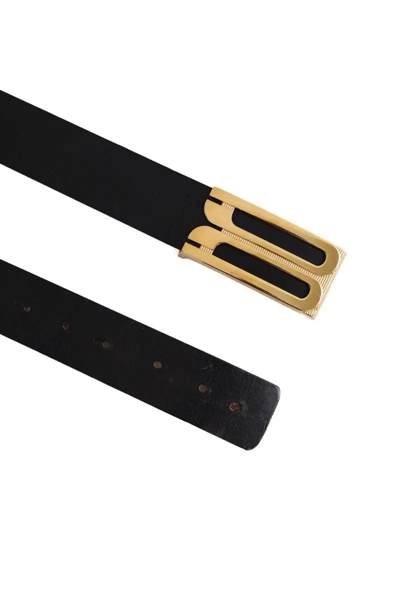 Ceinture Victoria Beckham Dorian Noir en Cuir