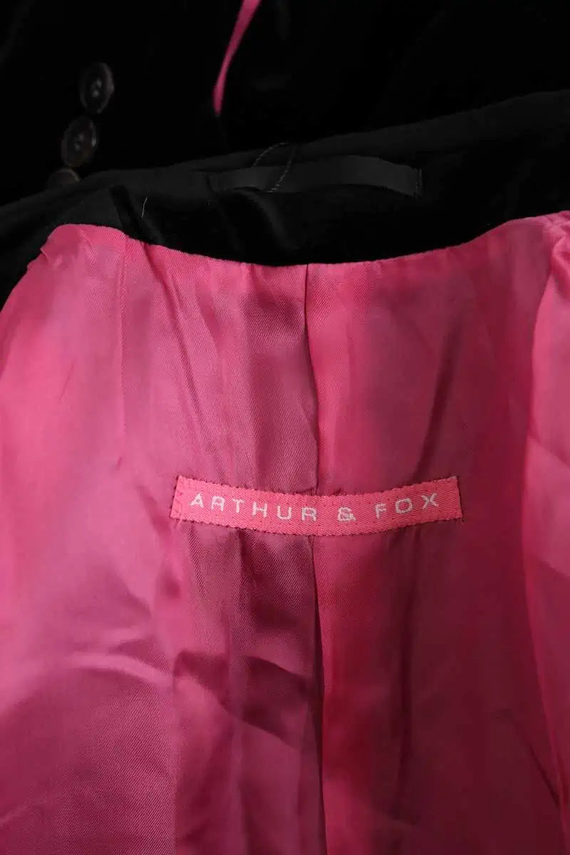 Veste Arthur & Fox Noir en Velours