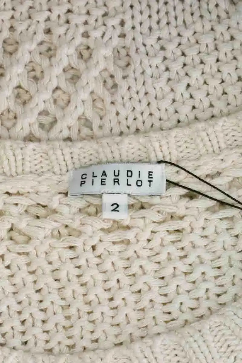 Pull Claudie Pierlot Ecru en Coton