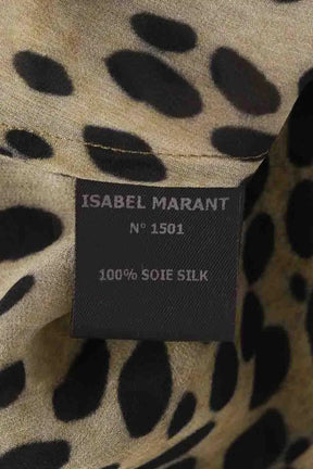 Blouse Isabel Marant Kaki en Soie