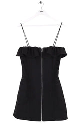 Robe Ganni Noir en Synthétique, taille XS - Seconde Main
