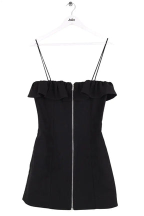 Robe Ganni Noir en Synthétique, taille XS - Seconde Main