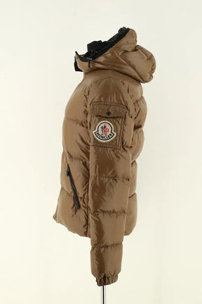 Doudoune Moncler Kaki en Fourrure