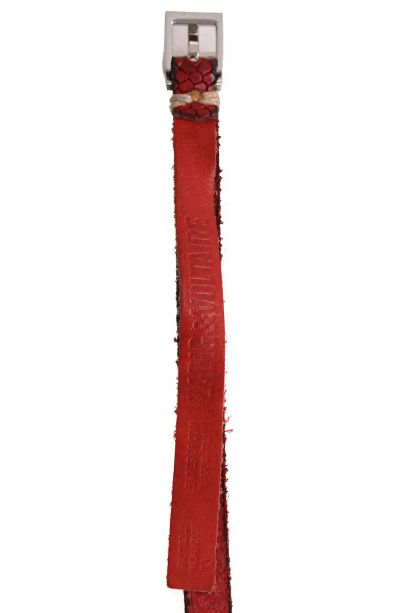 Ceinture Zadig & Voltaire Rouge en Cuir