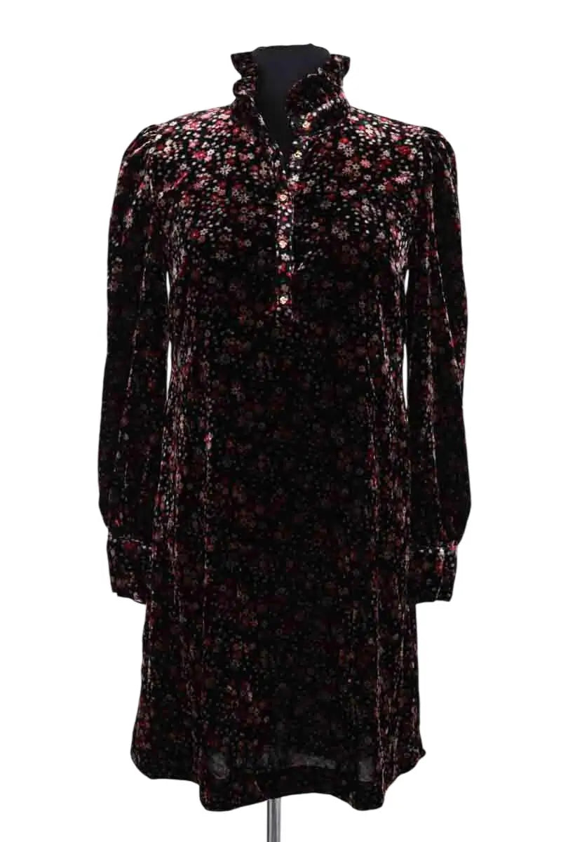 Robe Claudie Pierlot Noir en Synthétique, taille XS - Seconde Main