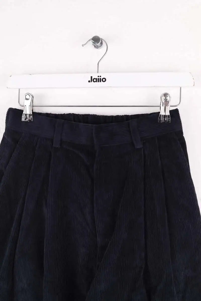 Pantalon droit The Frankie Shop Marine en Coton