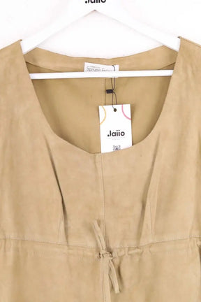 Robe Sprung Frères Camel en Cuir