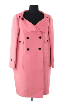Manteau Gucci Rose en Soie, taille M - Seconde Main