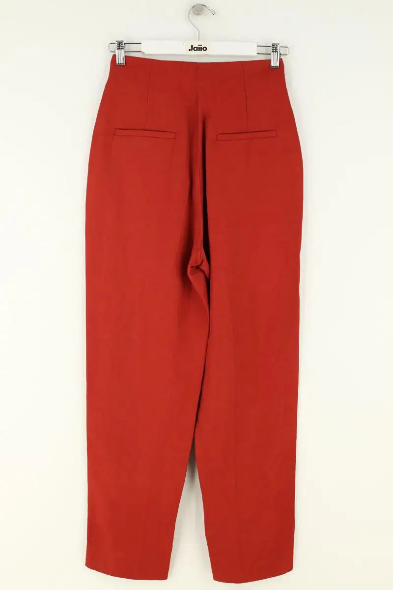 Pantalon Sandro Rouge en Coton