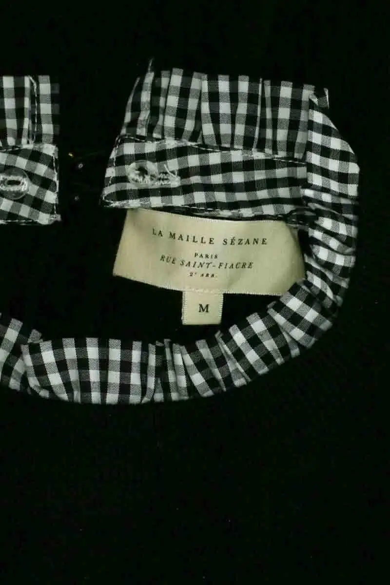 Pull Sézane Noir en Coton