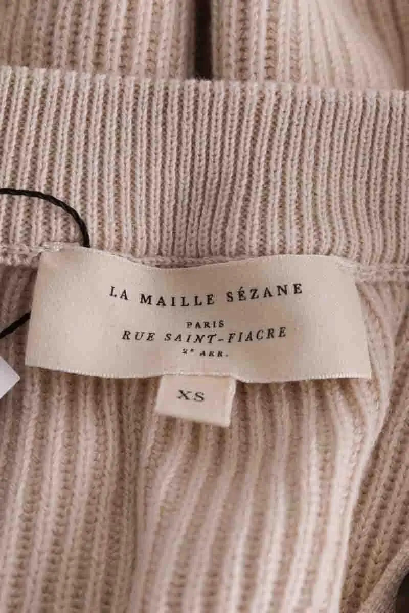 Cardigan Sézane Ecru en Laine
