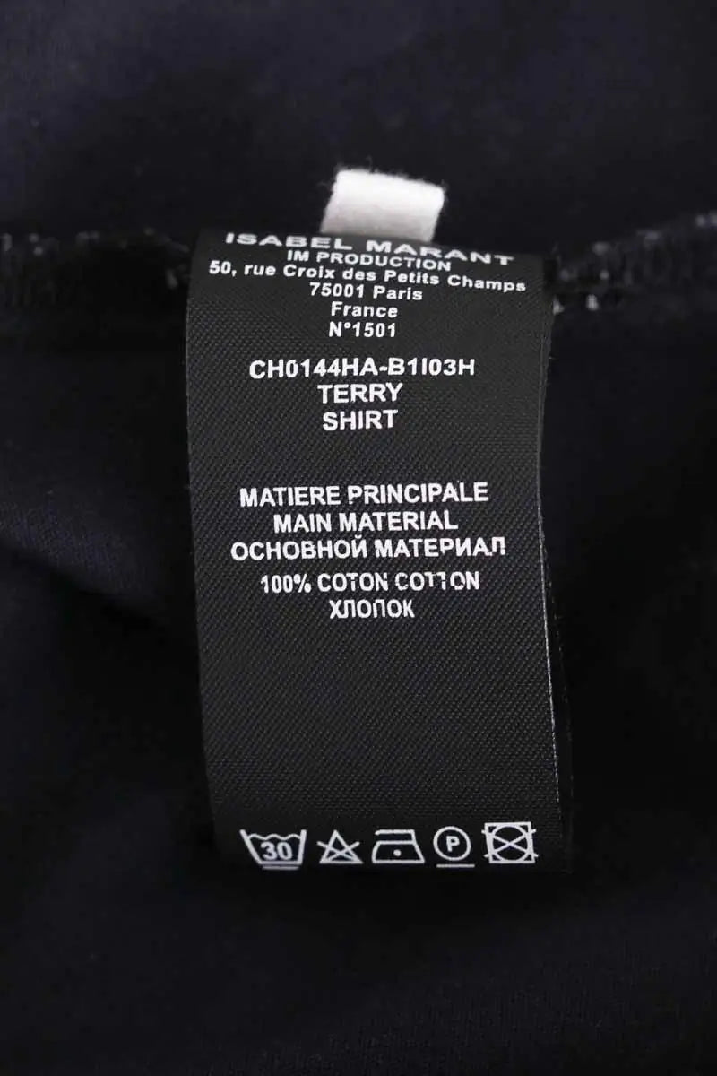 Chemise Isabel Marant Marine en Coton