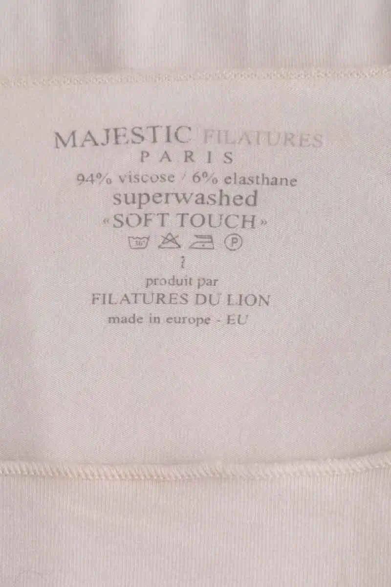 Top Majestic Filatures Beige en Viscose