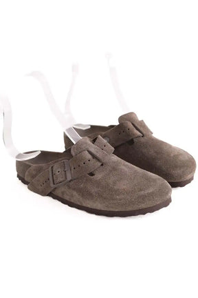 Sabots Birkenstock Boston Birkenstock x Rick Owens Anthracite en Daim
