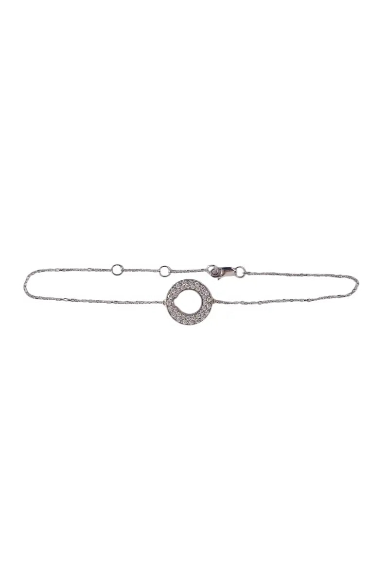Bracelet Dinh Van Cible Argent en Or blanc - Seconde Main