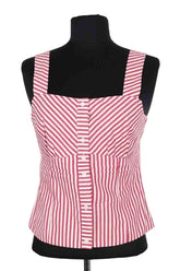 Top sans manche Maje Rouge en Coton, taille S - Seconde Main