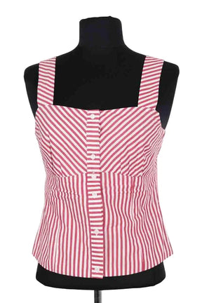 Top sans manche Maje Rouge en Coton, taille S - Seconde Main