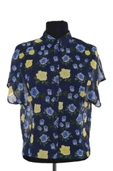 Chemise The Kooples Marine en Synthétique, taille S - Seconde Main