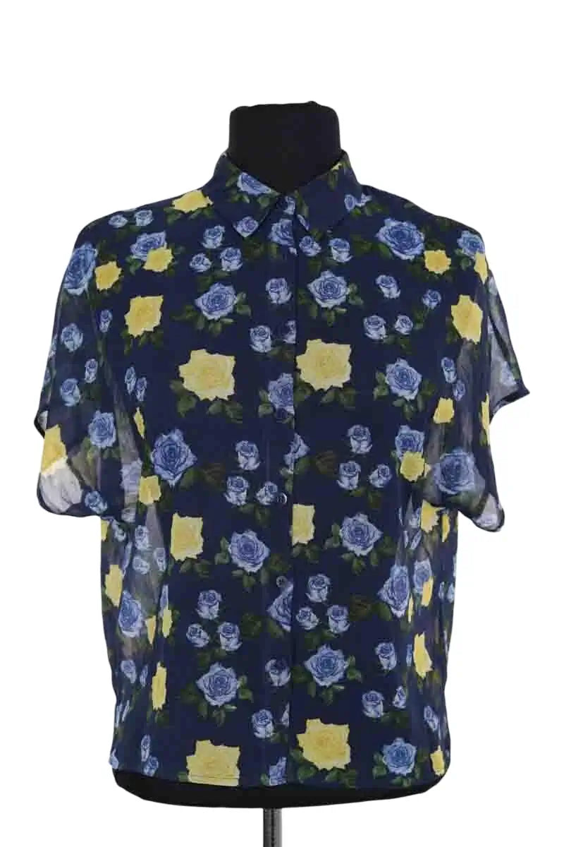 Chemise The Kooples Marine en Synthétique, taille S - Seconde Main