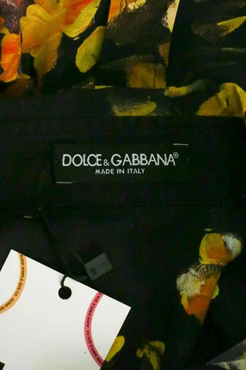 Chemise Dolce & Gabbana Noir en Soie